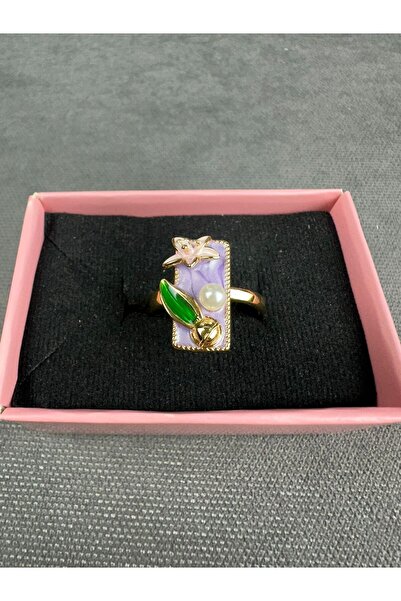 Mutenaura خاتم قابل للتعديل مطلي بالمينا