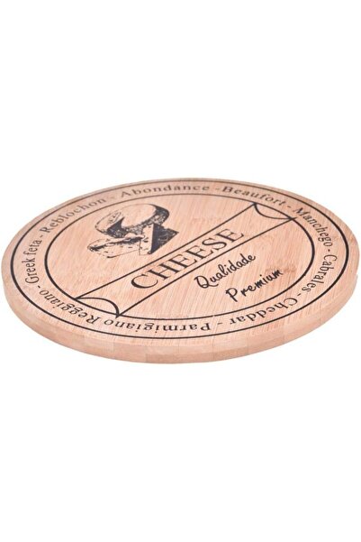 Nacario Nrcrioshop Bamboo m B2879 Lasiago-Rotating Cheese Serving Board, Brow...