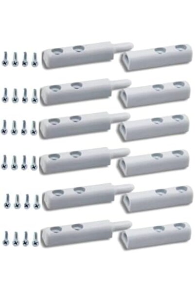 Nacario Nrcrioshop Fly Screen Hinge, White 6 Pieces (12 Pieces with Smart Mou...