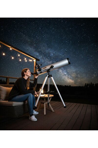 ozbience F70076tx 350x Profesyonel Astronomik Teleskop, Eğitici ve Öğretici G...