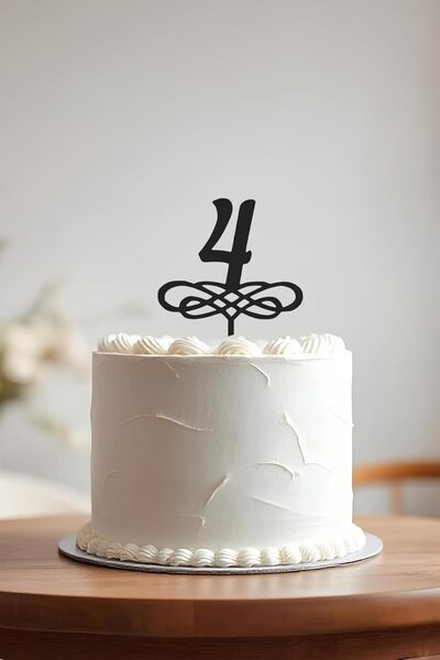 Nacario Nrcrioshop 4. Age Birthday Cake Decoration, Cake Topper, Reusable, Oc...