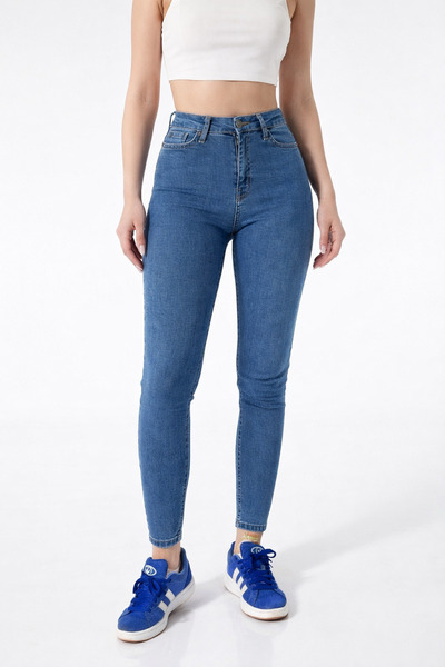 Lighter Jeans Γυναικείο στενό τζιν παντελόνι με ψηλή μέση – Ελαστικό Lycra, σ...