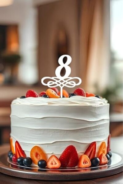 Nacario Nrcrioshop 8. Age Birthday Cake Decoration, Cake Topper, Reusable, Oc...