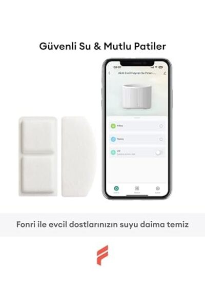 Nacario Nrcrioshop Fonri Pet Smart Water Bowl Filter Set of 4 1201248