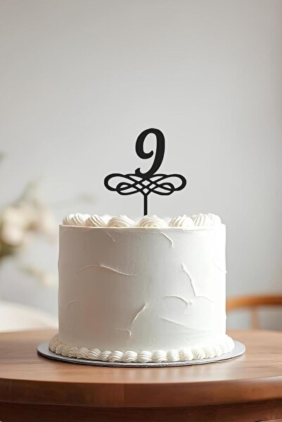 Yıldızan rivrstore 9. Yaş Doğum Günü Pastası Süsleme, Pasta Süsü, Yeniden Kul...