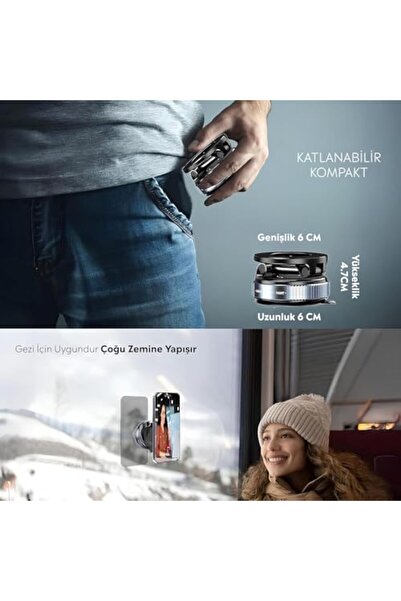 Nacario حامل هاتف مغناطيسي قابل للدوران 360 درجة من نركريوشوب للسيارة وسطح ال...