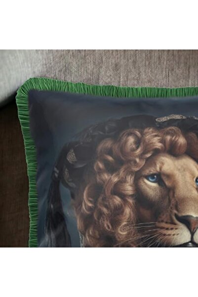 Nacario Nrcrioshop Aslan Patterned Luxury Decorative Animal Figurine Green Fr...