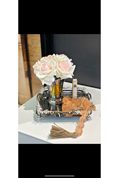 feramila Metal Kulplu Ayaklı Tepsi Jardinyer