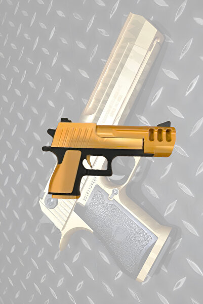 mmb Breloc Gold Desert Eagle – Accesoriu robust și funcțional cu detalii meca...