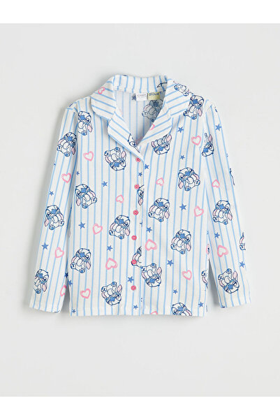 LC Waikiki Košulja kragna Stitch Štampano Komplet pidžama za devojčice