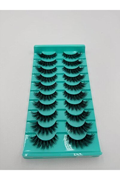 Glamura Lashes Economical Pack of 10 Pairs of "Soft Volume" False Eyelashes -...