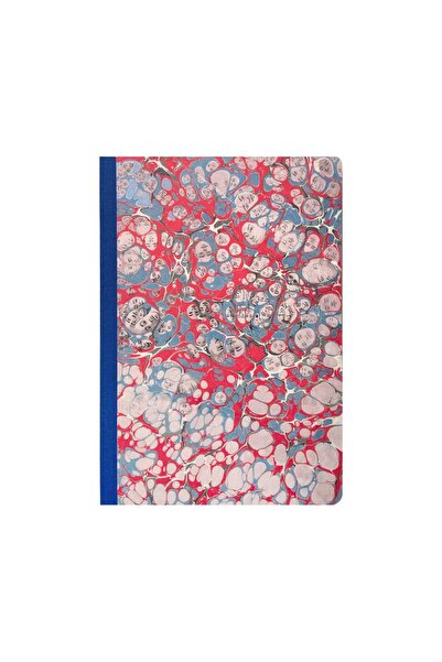 Bazen Defter Ebru Desenli Sırtı Bez Ciltli Defter No: AE10