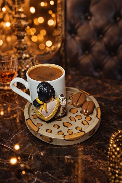 RivelCandle Elegance Series – Stone Powder Turkish Coffee Cup for 1 Person