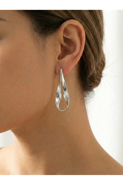 GLANZEND Modern Drop Shape Women's Steel Earrings