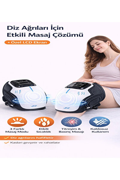 Moxti Diz Masaj Aleti Titreşimli Kızılötesi Isıtmalı Sıcak Diz Eklemi Fizyote...