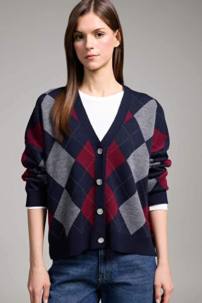 DeFacto Regular Fit V-Neck Cardigan H1857Ax26Sp