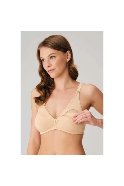 Narnuga Cotton Underwire-Free Maternity Front-Opening Nursing Bra