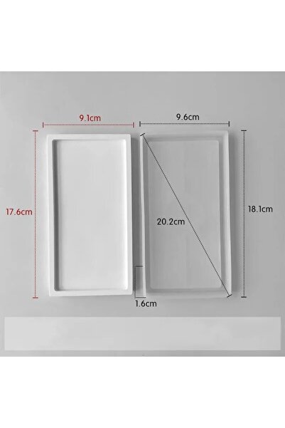 Choice16 010 طبق تخزين راتنج مصنوع يدويًا، صينية تخزين أدوات الصنع، قالب جبس ...