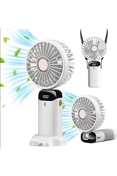 Arabest Mini Handheld Fan, Portable Personal Fan Neck Mount Fan 90° Adjustabl...