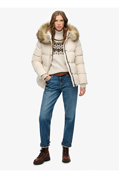 SUPERDRY Krem Kadın Mont W5011929A