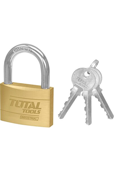 TOTAL Lacăt din alamă, TOTAL, TLK32502, 50mm, 3 chei