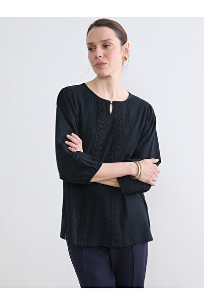 LC Waikiki Bluză brodată cu guler rotund (S6)