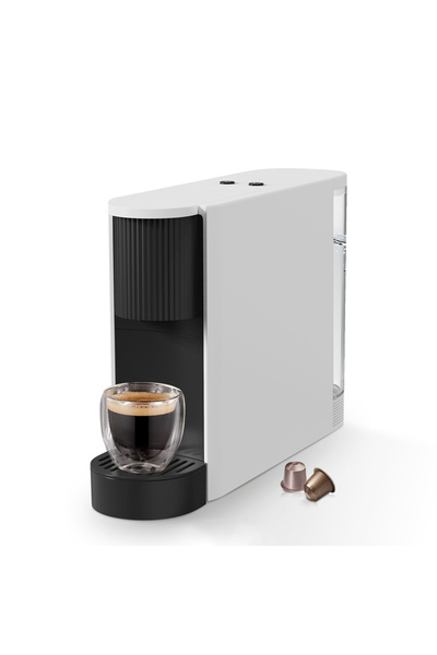 Arab Dalla ماكينة تحضير القهوة اسبريسو ميني C30، باللون الأبيض