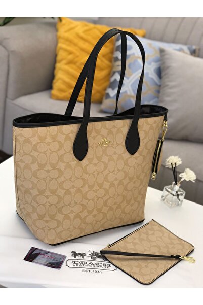 GENERAL حقيبة كتف نسائية مع ملحقاتها