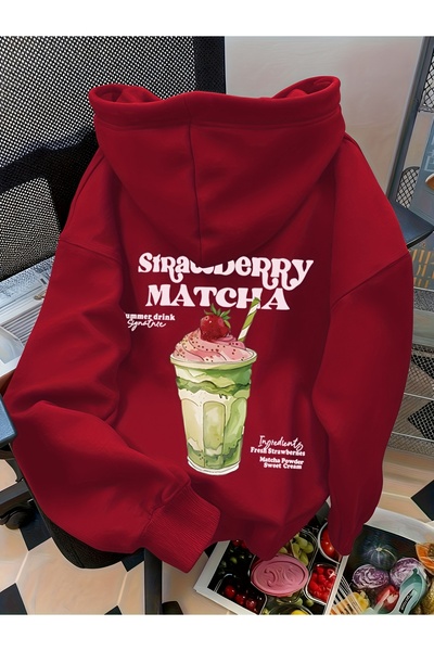 Deocept Unisex Minimal Printed Hooded Kangaroo Pocket Comfortable Fit Oversiz...