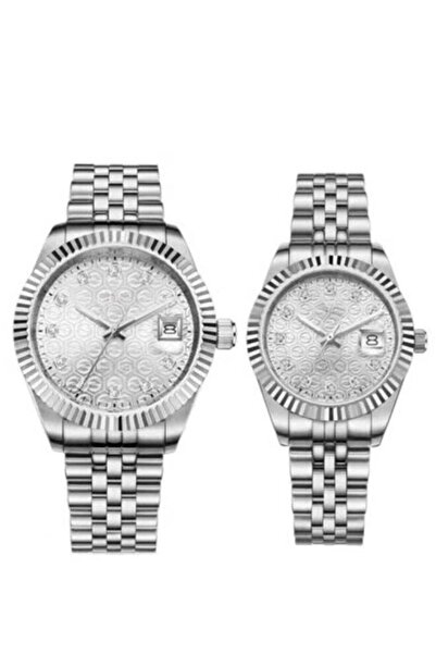 Generic Couple's Waterproof Watch Set with Classic Dial