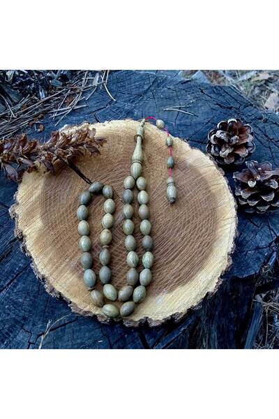 Tesbih Ruyasi Large Size Almond Model Rosewood Prayer Beads