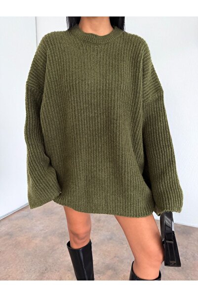 IŞILDA FASHION Bisiklet yaka salaş kazak