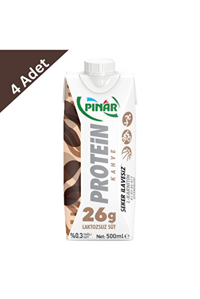 Pınar Protein Kahveli Süt 500 ml x 4 Adet