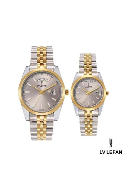 LEVAN Couple's Waterproof Watch Set with High Quality