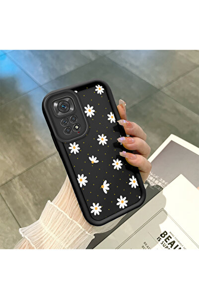 SLIMFELT Redmi Note 11S Uyumlu Yüksek Şık Zarif Çiçek Baskılı Dayanıklı Düşme...