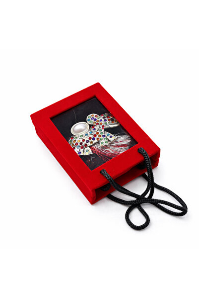 OEM Elephant Martisor Brooch with Multicolored Rhinestones and Pearl in Elega...