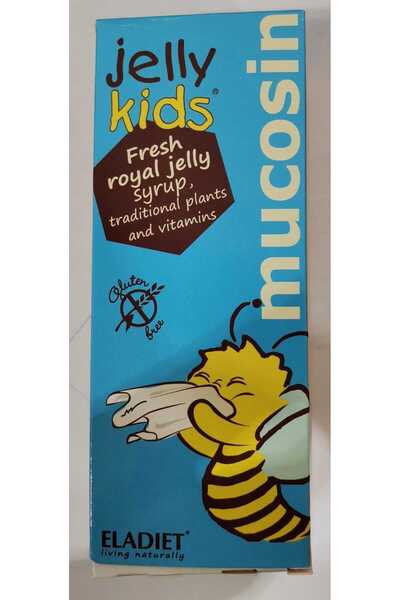 Eladiet Jelly Kids Mucosin Supplement Syrup with Royal Jelly, Traditional Pla...
