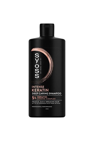 Syoss Set of 2 x Intense Keratin Shampoo, for Fragile Hair, 440 ml