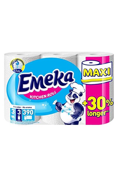 EMEKA Set 2 x 3 Prosoape de Hartie White, 3 Straturi