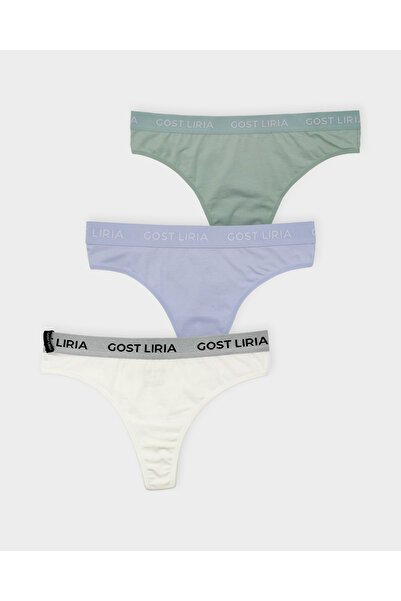 GOST LİRİA Cheerfull Γυναικεία Σλιπ Στρινγκ 3 τεμαχίων - Πολύχρωμα