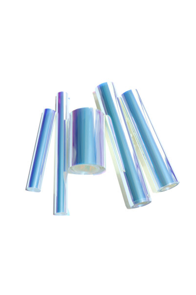 Choice20 Blue 20x100cm Aurora Laser Film Foil Resin Jewelry Stuff Reflective ...