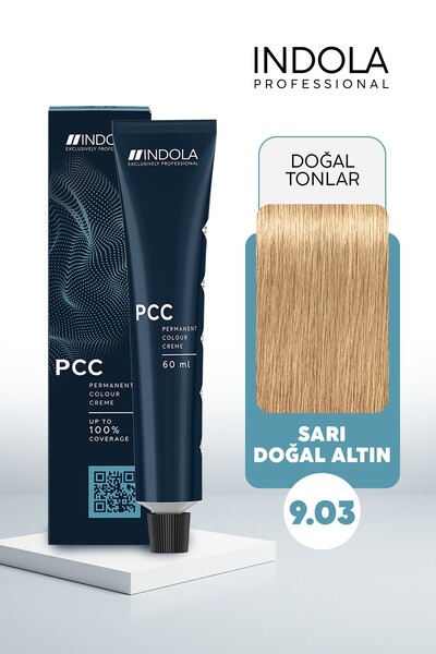 Indola PCC 9.03 60ML Sarı Doğal Altın Saç Boyası