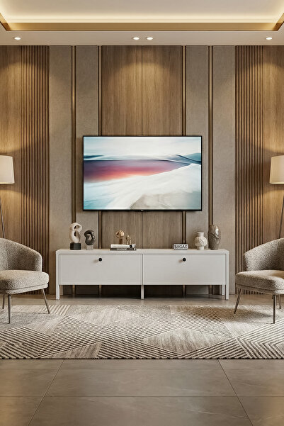 BAGAX 2 Kapaklı Tv Ünitesi | Yüksek Tabanlı - 120 cm