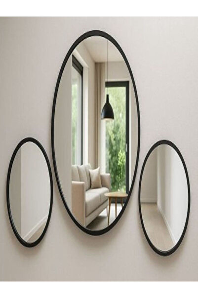 unbranded ROUND SHAPE MIRROR SET OF 3 PCS FOR HALL , ENTRANCE ETC.