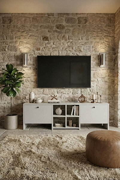 BAGAX Salon Oturma Odası Tv Ünitesi | 43*50*55 inç Tv Uyumlu - 140 cm