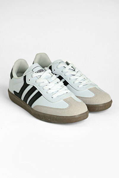 Fulla Moda Αθλητικά παπούτσια με λωρίδες στην πλευρά της σόλας και κορδόνια