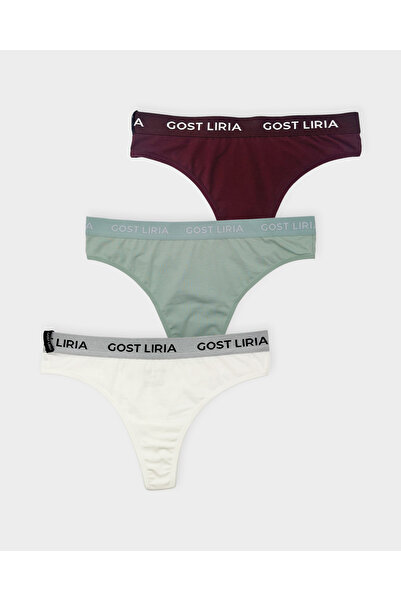 GOST LİRİA Twinkle Kadın String Külot 3 lü Paket - Çok Renkli