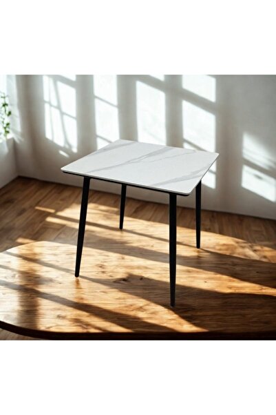 smart home Square Ceramic Cafe & Dinner Table 80x80cm | Modern Coffee & Dinin...