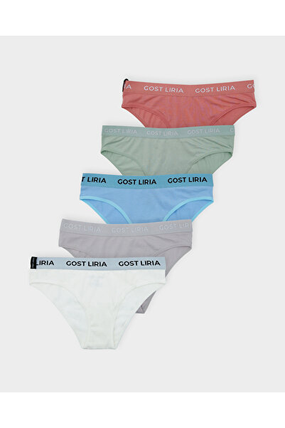 GOST LİRİA Full Moon Slip Panties 5-Pack - Multi-Colored