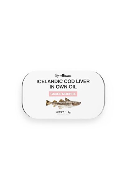 GymBeam Icelandic Cod Liver in Own Oil, 115 g